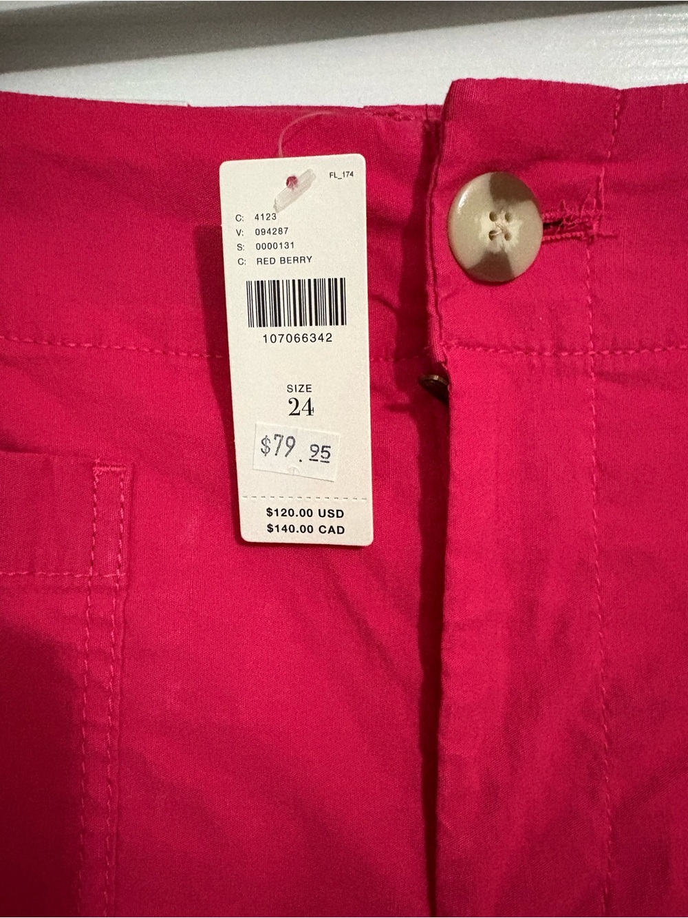 Anthropologie Maeve Colette Pants in Hot Pink / Geranium - Picture 2 of 3
